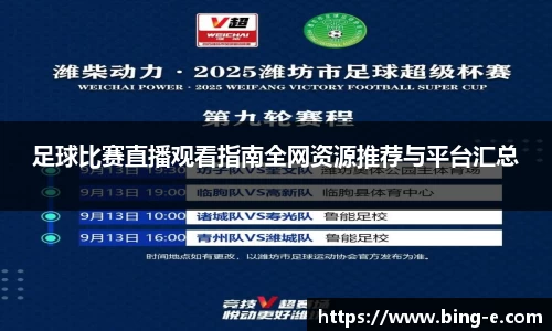 足球比赛直播观看指南全网资源推荐与平台汇总